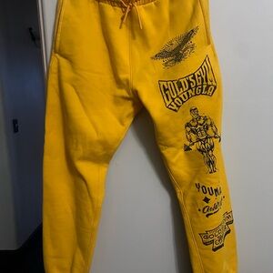 YoungLA Gold Graphic Joggers